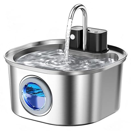 2.2L Stainless Steel Cat/Dog Water Fountain