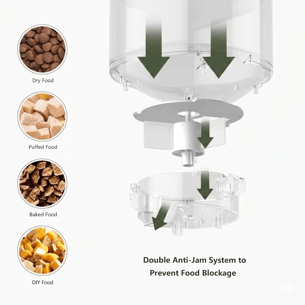 Automatic Pet Feeder 4L with Wi-Fi & Timer |  FLUFFSY