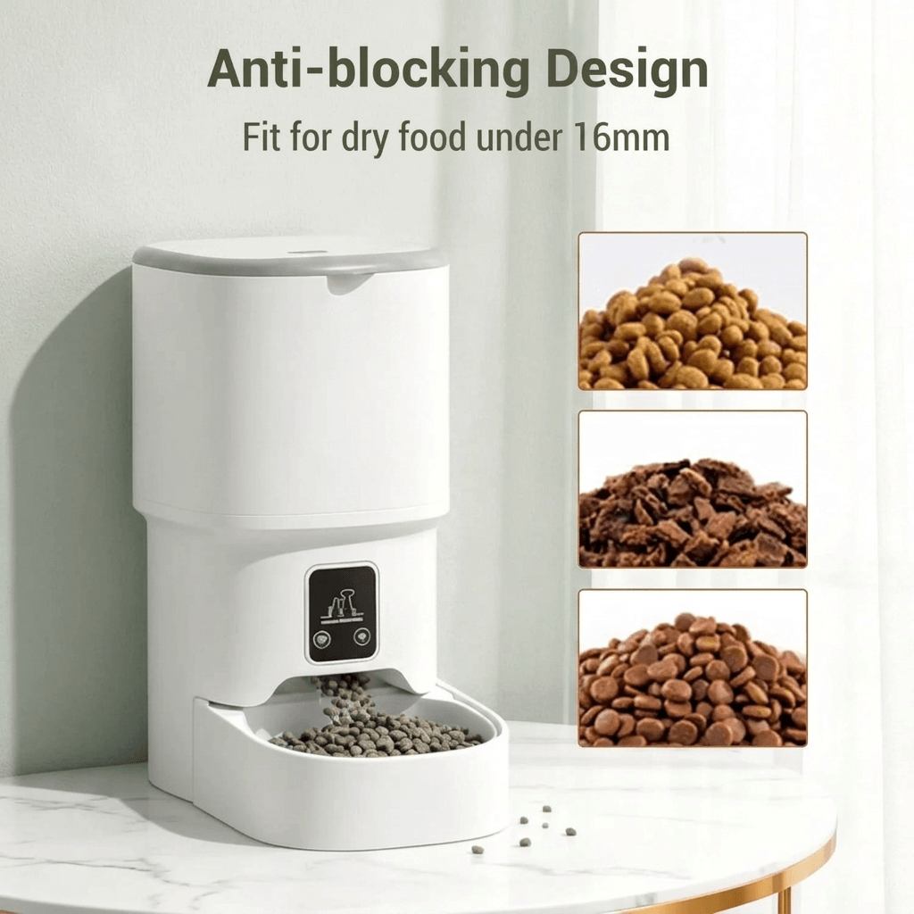 Automatic Pet Feeder 4L with Wi-Fi & Timer |  FLUFFSY